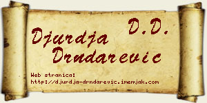 Đurđa Drndarević vizit kartica